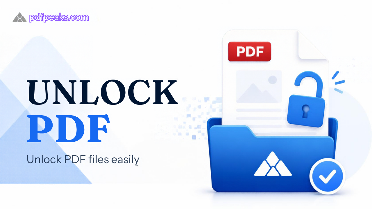 Unlock PDF Online Free – Remove PDF Password | PdfPeaks